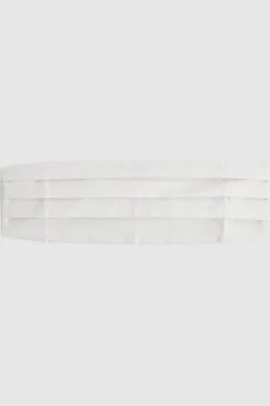 Reiss Silk Blend Pleated Cummerbund, One Size