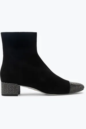 RENE CAOVILLA Bonnie Suede Bootie 40 - Woman Size 36