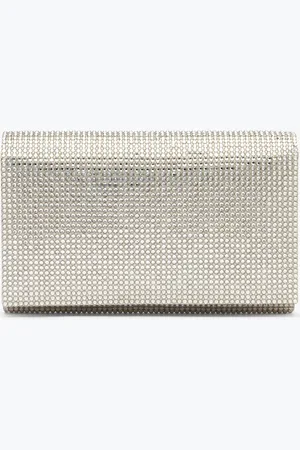 RENE CAOVILLA Silver Jewel Clutch Bag Aida - Woman Size Uni