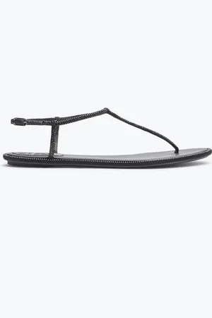 RENE CAOVILLA Diana Flat Sandal 10 - Woman Size 34.5