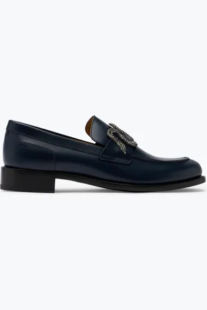 RENE CAOVILLA Morgana Loafer With Black Matte Crystal 20 - Woman Size 36