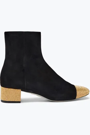 RENE CAOVILLA Bonnie And Gold Bootie 40 - Woman Size 36