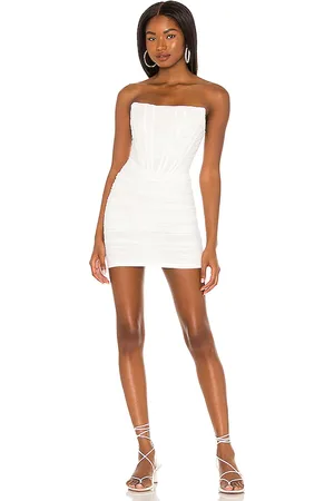 superdown Sonya Bustier Mesh Dress in . Size L, S, XS, XXS.