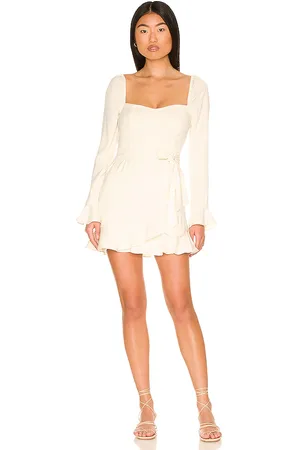 MORE TO COME Khloe Ruffle Sleeve Mini Dress in . Size L, M, XS.