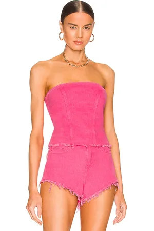 superdown Domonique Strapless Denim Top in . Size XXS.