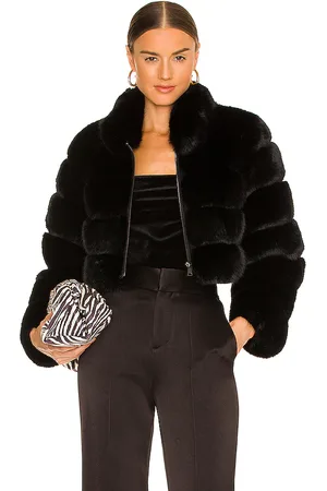 Adrienne Landau Faux Fox Fur Jacket in . Size S.