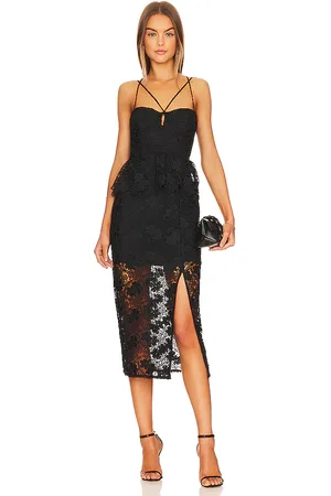 LPA Madonna Lace Corset Midi Dress in . Size XS, XXS.