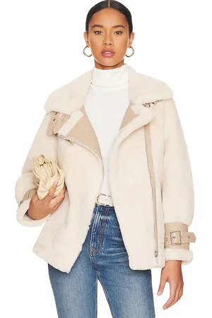Adrienne Landau Faux Fur Jacket in . Size M, S.