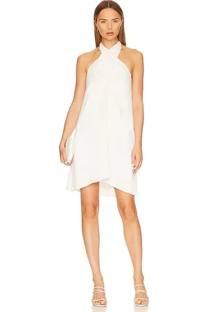 Bobi Black High Neck Halter Mini Dress in . Size S, XS.