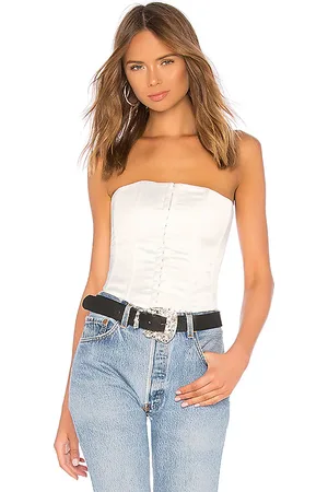 DANIELLE GUIZIO Satin Corset in . Size M, S, XL, XS.