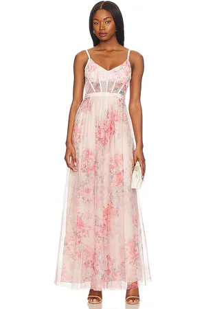 Bcbg pink hot sale long dress