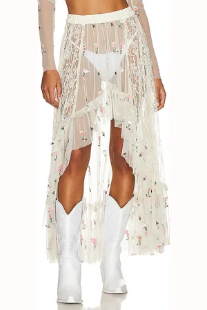 MAJORELLE Keilah Midi Skirt in . Size XL.