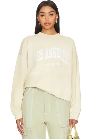 ANINE BING Jaci Sweatshirt University New York in Sage. Size M.