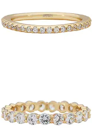 Shashi Vroom Ring Set in . Size 7, 8.