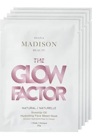 Diana Madison Beauty The Glow Factor Face Mask 5 Pack in .