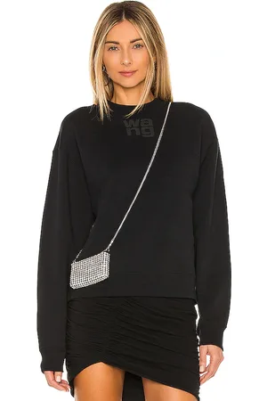 Alexander Wang Essential Terry Crew Sweatshirt W/ Puff Paint Logo in . Size M, S, XS.