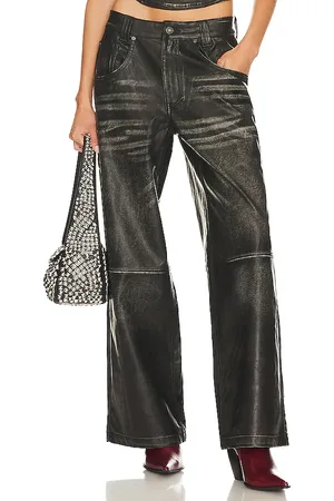 Jaded London Distressed Faux Leather Colossus Pant in . Size 25.