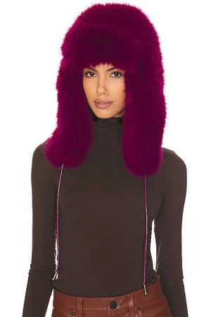 Adrienne Landau Faux Fox Trapper Hat in .