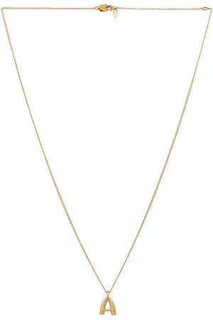 Jenny Monogram Pendant Necklace in . Size B, C, D, E, F, G, H, K, M, N, O, P, T, V.