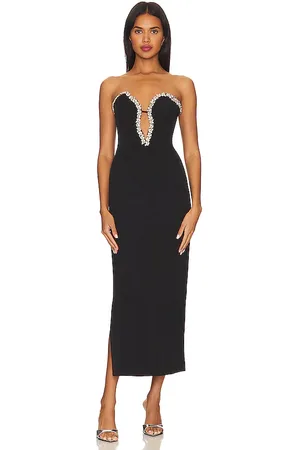Bardot Eleni Diamante Midi Dress in . Size 4, 6.