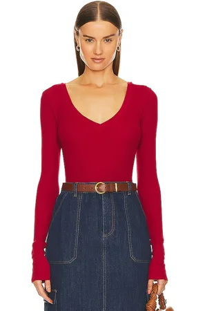 Bobi Long Sleeve Scoop Neck Tee in . Size M, S, XS.