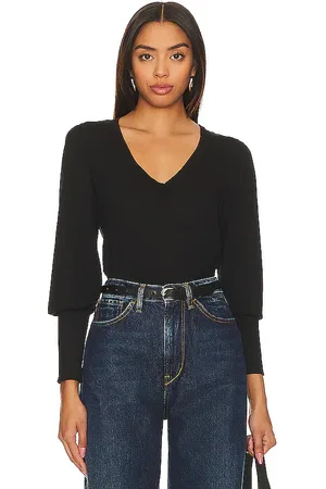 Bobi Banded Bottom Long Sleeve Top in . Size S, XS.