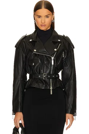 Camila Coelho Ambrosia Leather Moto Jacket in . Size M, S, XS.