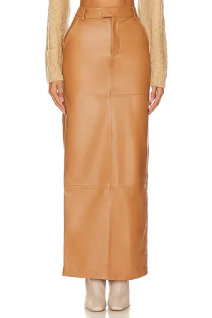 Camila Coelho Anabella Leather Maxi Skirt in . Size XS.