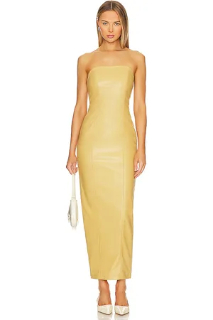 Camila Coelho Bruna Faux Leather Maxi Dress in . Size S.