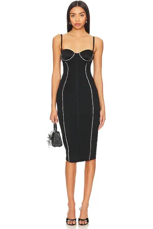 FLEUR DU MAL Brilliant Mesh Bustier Dress in . Size 4.