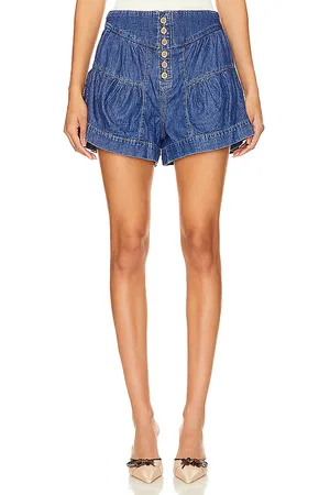 Free People X We The Free Fleur Denim Short In True Blue in . Size M, S, XL.