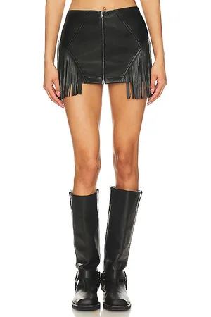 superdown Riley Faux Leather Skirt in . Size XS.