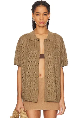 WAO Open Knit Short Sleeve Shirt in . Size XS.