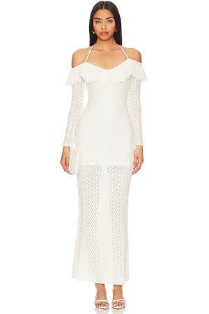LPA Lexie Ruffle Maxi Dress in . Size S, XS.