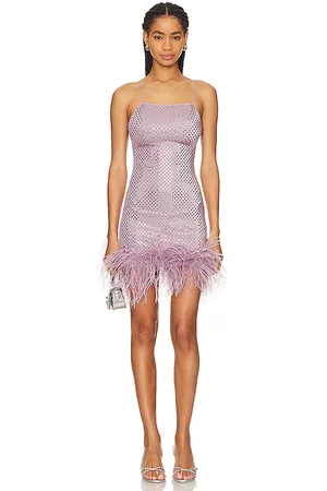 Oseree Disco Plumage Mini Dress in . Size XL.