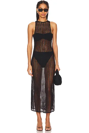 LPA Ryclen Open Knit Midi Dress in . Size S, XL, XS.