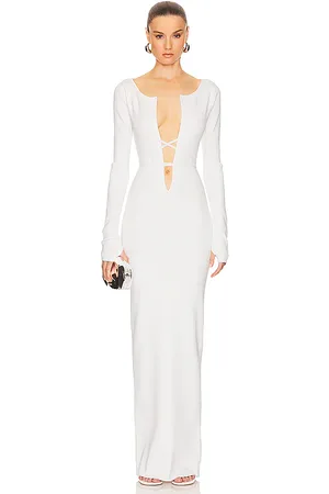 Helsa Niall Deep V Neck Dress in . Size M, XL.