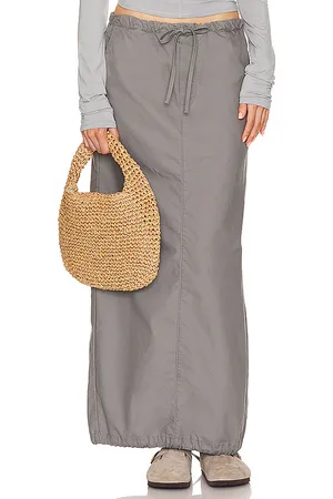 Helsa Workwear Drawcord Maxi Skirt in . Size XXS.