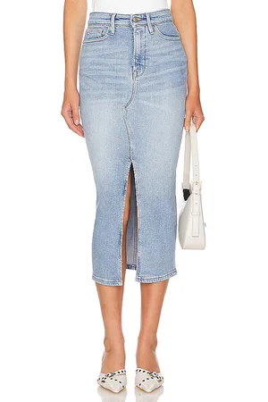 GOOD AMERICAN Slit Front Midi Skirt in . Size 6.