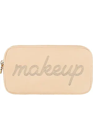 Stoney Clover Lane Sand Makeup Embroidered Small Pouch in .