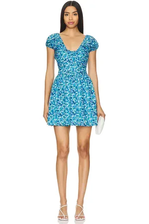 FAITHFULL THE BRAND Limone Mini Dress in . Size S, XL, XS.