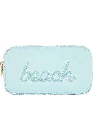 Stoney Clover Lane Sky Beach Embroidered Small Pouch in .