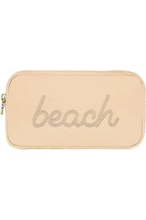 Stoney Clover Lane Sand Beach Embroidered Small Pouch in .