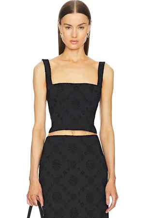 Helsa Eyelet Corset Top in . Size L, S, XS, XXS.