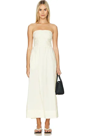 FAITHFULL THE BRAND Dominquez Midi Dress in . Size M, S, XS.