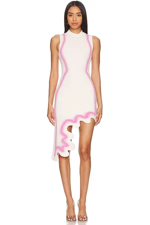 PH5 X REVOLVE Wavy Dress in White,Pink. Size M, S, XS.