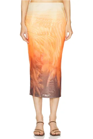 SER.O.YA Nia Mesh Midi Skirt in . Size S, XXS.