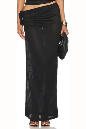 Lioness Soul Mate Maxi Skirt in Onyx in . Size M, S, XL, XS, XXL.