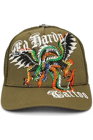 ED HARDY Rhinestone Dragon Wings Hat in .