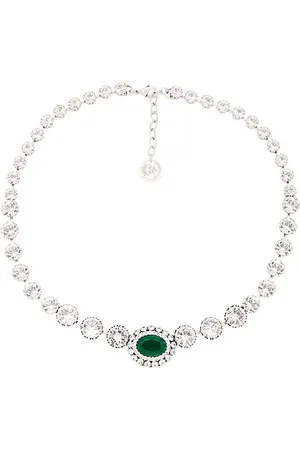 Anton Heunis Short Crystal Chain With Oval Cluster in .
